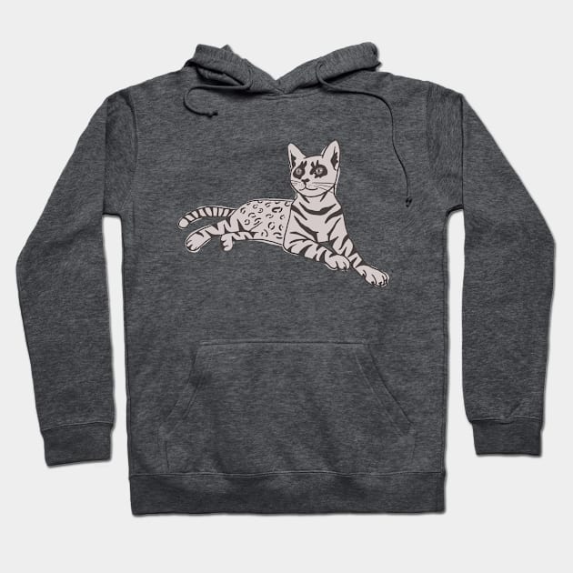 Bengal Cat :: Canines and Felines Hoodie by Platinumfrog